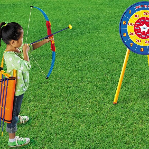 Add It Up Math Skills Bow and Arrow Archery Set - Picture 2 of 2